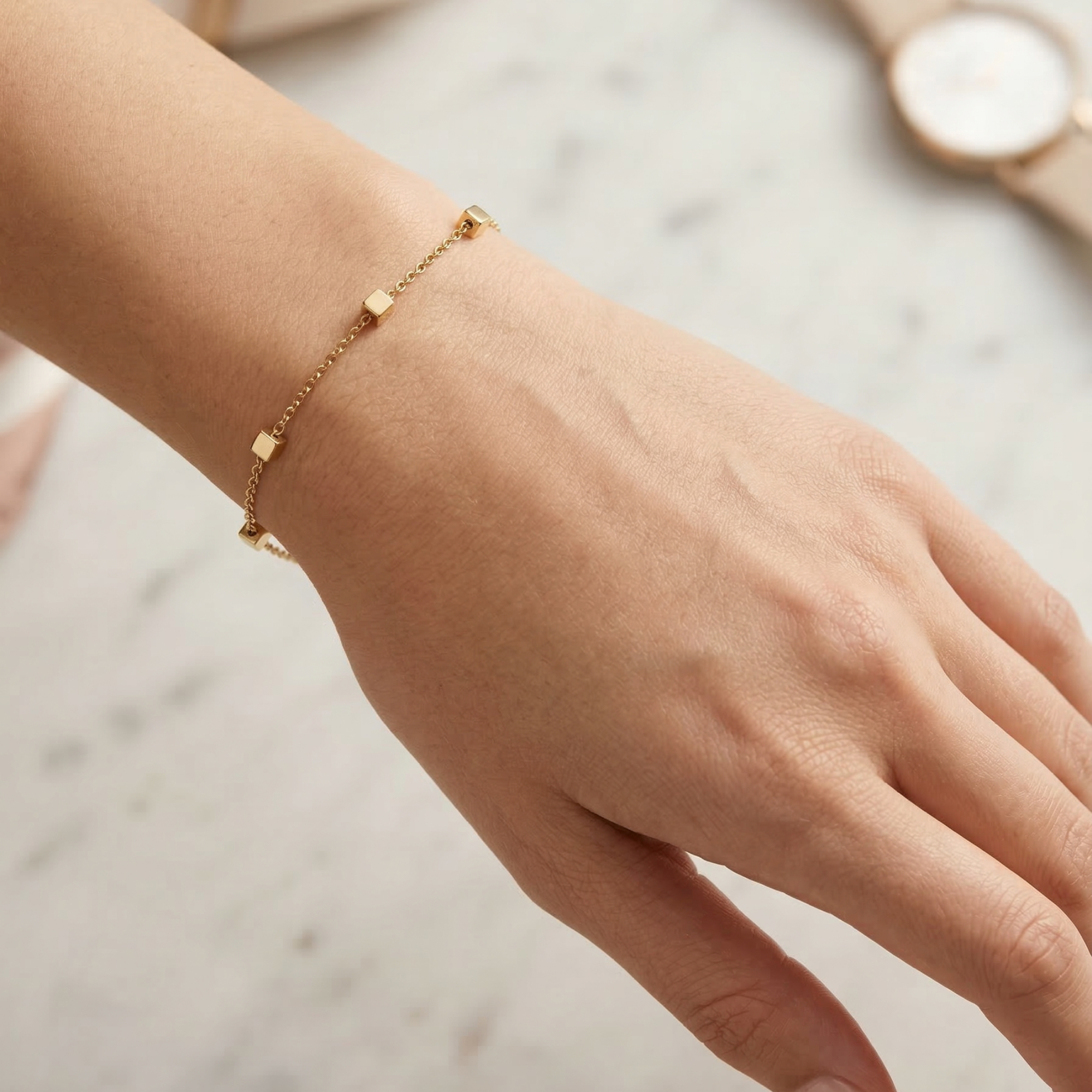 The Cube Chain Bracelet