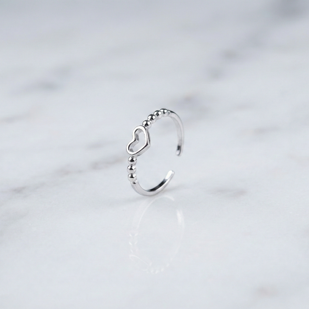 The Heartlink Ring (Silver)