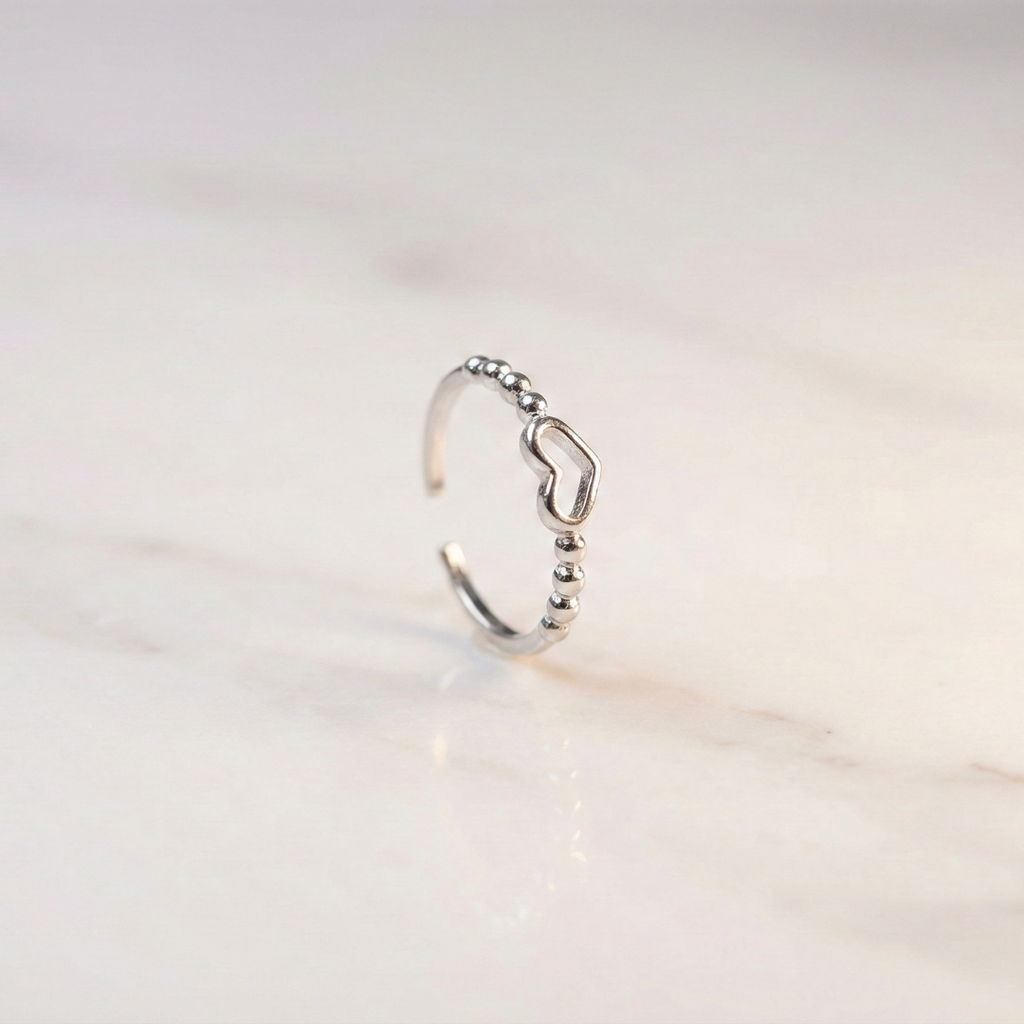 The Heartlink Ring (Silver)