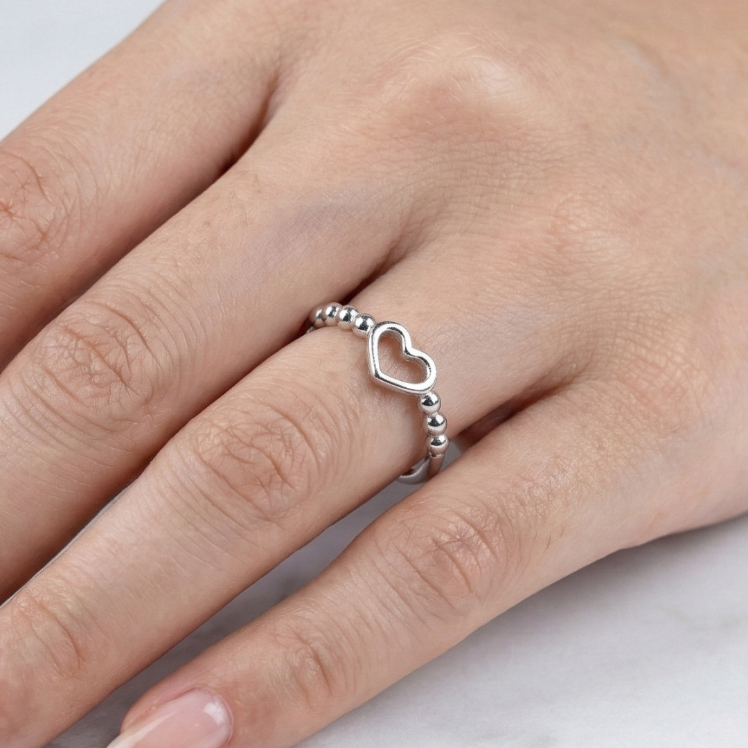 The Heartlink Ring (Silver)