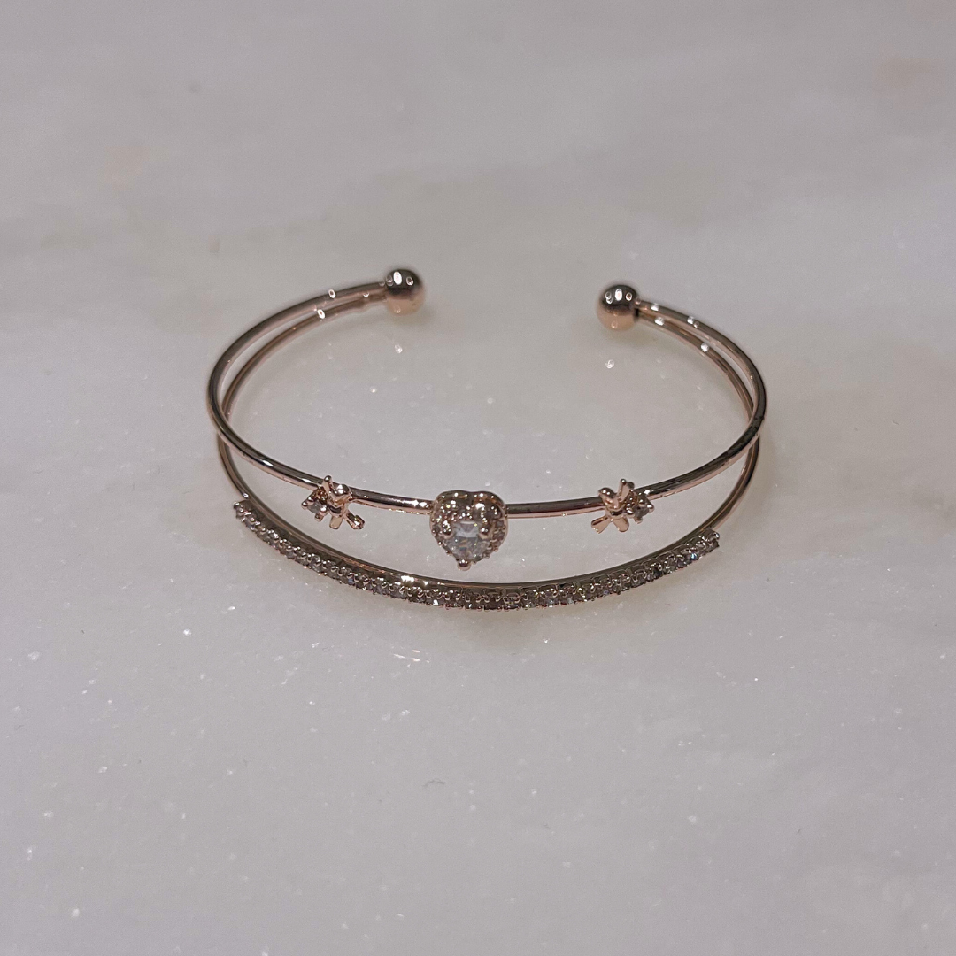 The Parallel Heart Rose Gold